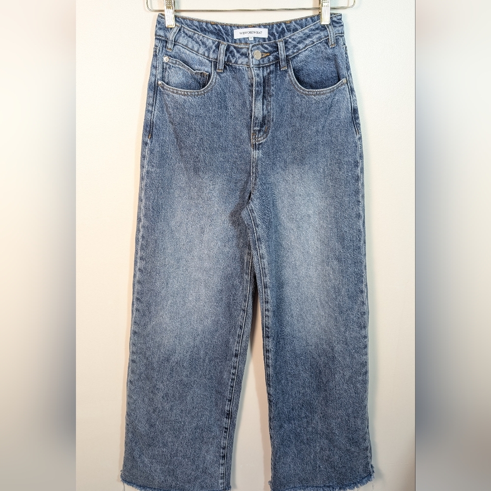 WeWoreWhat Wide Leg Baggy Denim Jeans Size 26 - Picture 8 of 12